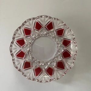 Walther-Glass RELISH DISH Glass Saturn Crystal, Germany